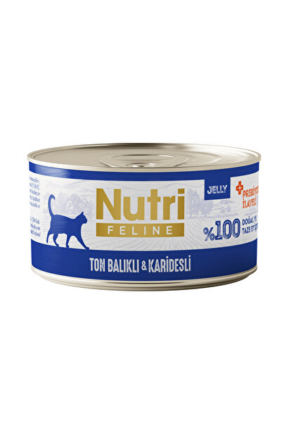 Nutri Feline Ton Balıklı ve Karidesli Tahılsız Yetişkin Kedi Maması 70gr X24 ...