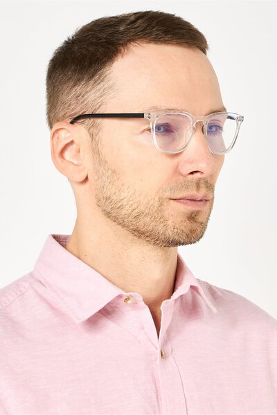 A & A Glasses Men WR-S4663S Square Reading Glasses, White