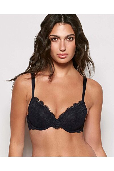 La senza حمالة صدر بتغطية كاملة مبطنة بشكل خفيف مع دانتيل في كل مكان باللون ا...