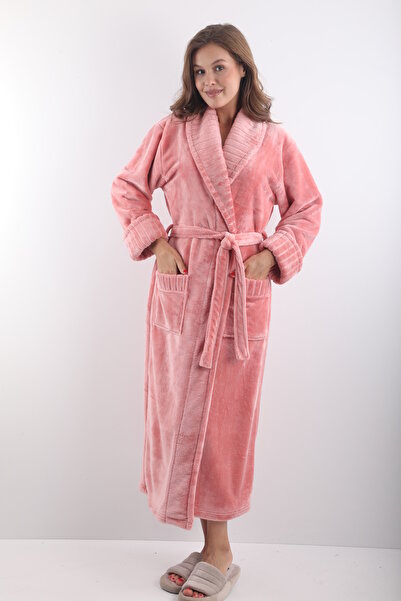 Wild Love 100% Bamboo Women's Shawl Collar Long Dressing Gown / Bathrobe