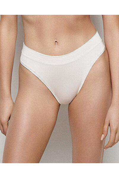 La senza سروال داخلي عالي الساق باللون العاجي الفاتح