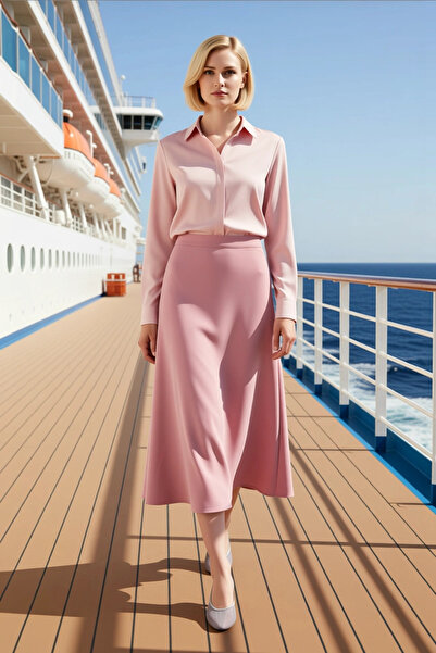 BENERLY Women's High Waist A-Line Maxi Knitted Skirt Functional Durable Quali...