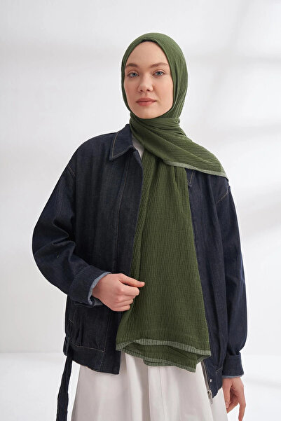 ARMANDA MÜSLİN ŞAL -ÇAM YEŞİLİ ŞAL