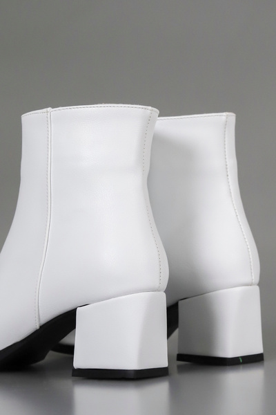 kajal ayakkabı Als 211 Side Zipper Low Heel Ankle Boots