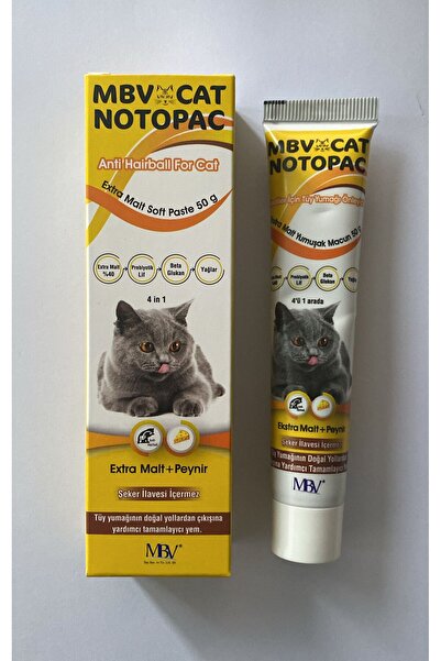 MBV İLAÇ MBV CAT NOTOPAC (2 Adet) Anti-hairball (tüy yumağı önleyici) Kedi Ma...