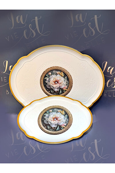 BALBAN TİCARET MELAMİN KIRILMAZ SUNUM TEPSİ İKİLİ