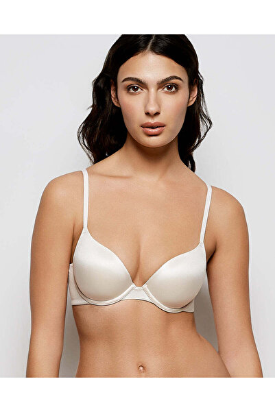 La senza حمالة صدر نصف مبطنة بشكل خفيف ومريحة باللون العاجي الفاتح