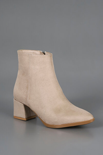 GİNZA SHOES Als 211 Side Zipper Low Heel Ankle Boots