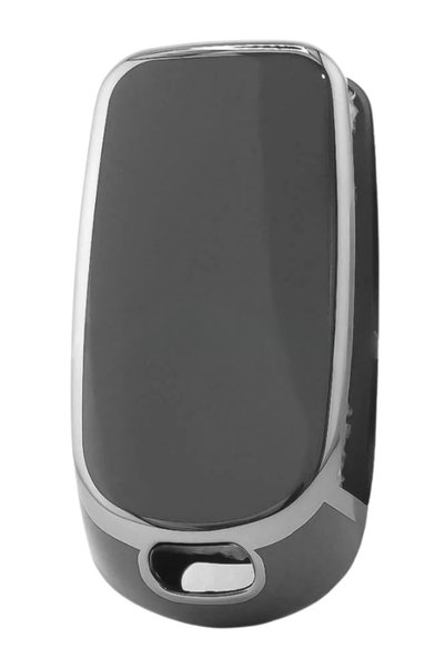 BİVİUM Fiat Egea Sustalı 3 Button Nano Key Case Cover Anthracite-Silver