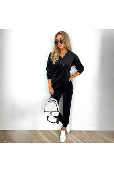 NOVALİA SOFY Velvet Tracksuit that highlights your style and enhances your figure
