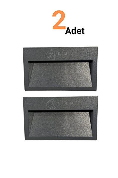 Ema Dükkan 2 ADET Koridor Merdiven Aydınlatma Armatürü 3W 3000K IP44 240 Lüme...