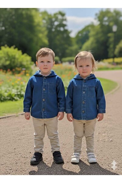 Zeyland سترة جينز بقلنسوة للجنسين قطعة واحدة