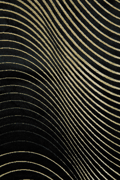 Premier Home Velvet Cushion Cover Black Gold V1 60X60