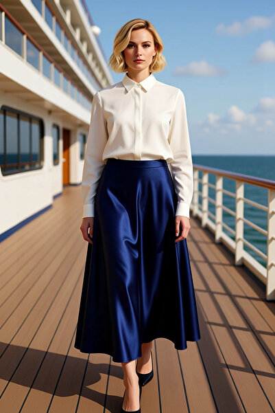 BENERLY Women's A-Line High Waist Maxi Skirt Functional Durable Quality Comfo...