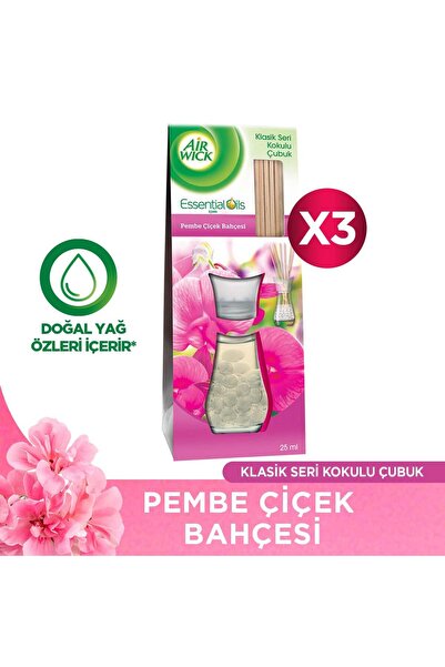 Air Wick AIRWICK KOKULU CUBUK PEMBE ÇIÇEK 3x25ML