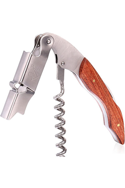 Bukate Tirbuson pentru Sticle de Vin din Otel Inoxidabil, Multifunctional, Desfacator Sticle