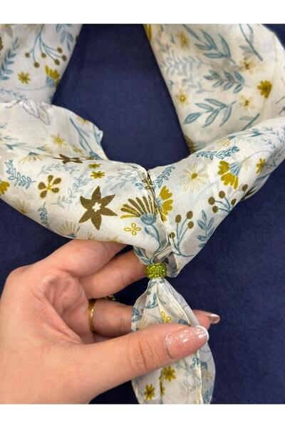 Sevgi Butik Şal HİNT İPEĞİ FULAR - FULAR BONCUĞU HEDİYE