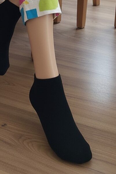 RICHMOST Women's Ankle Socks Black 5 Pack