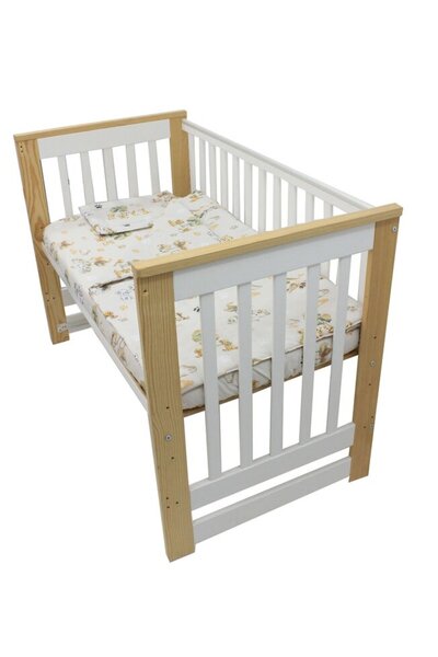 PRICHINDEL Lenjerie de pat pentru căței, 3 piese, bumbac, 120x60 cm, ivory