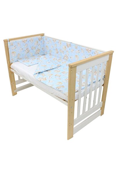 PRICHINDEL Lenjerie de pat pentru pătuț din bumbac, 4 piese, Bambi Căprioara ...