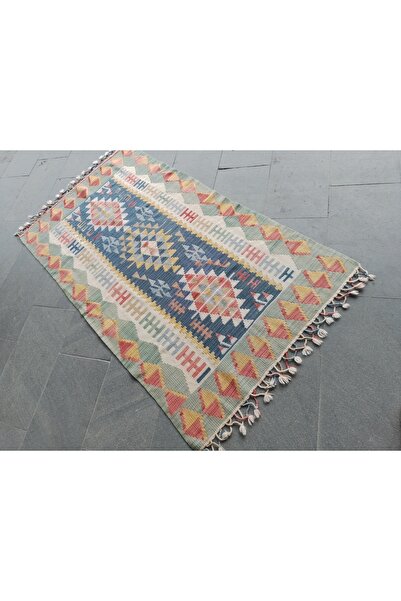 ŞAHMERDANOĞLU 100X180 cm Hand-Knitted Magnificent Kayseri Region, New Wool Ru...