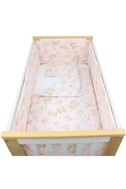 PRICHINDEL Set de lenjerie de pat pentru bebeluși din bumbac, format din 5 pi...