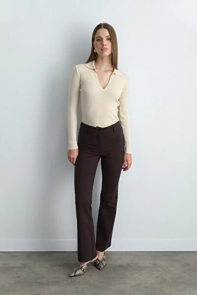 Gusto Magic Flare Pants - Brown