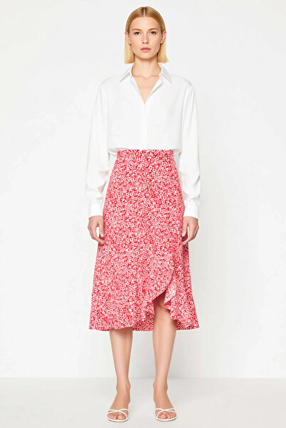 BENERLY Women's High Waist Midi Knitted Skirt Animal Pattern Functional Durab...