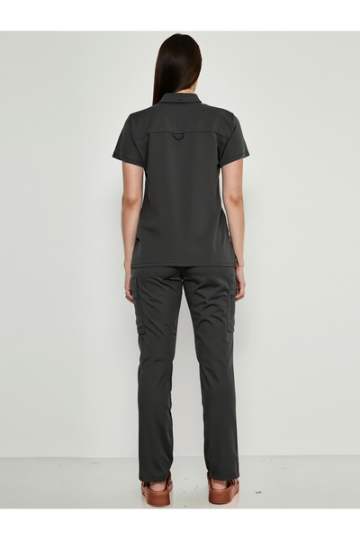 Class Üniforma Polo Neck Smoked Medical Nurse Doctor Uniform Scrubs Uniform Women