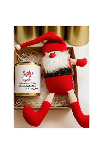 E-Hediyeci Kişiye Özel Konsept Hediye Kutusu - 1 adet El Yapımı Elf Noel Baba...