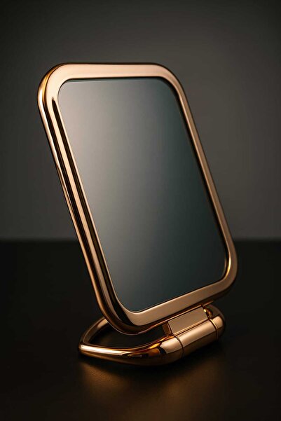 Lucani Cosmetic Rose Gold Double Sided Tabletop Makeup Mirror |   1X–2X Zoom ...