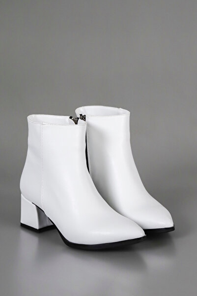 kajal ayakkabı Als 211 Side Zipper Low Heel Ankle Boots