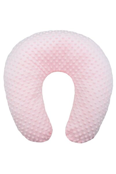 PRICHINDEL Pernă de alăptare cu husă detașabilă, minky, roz