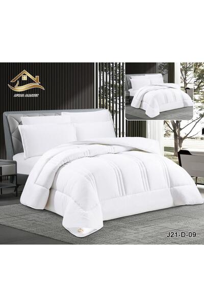 Afkar Albayet Double bed sheet set, 6 pieces, plain microfiber