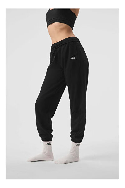 Alo Loose ankle-length sporty casual comfortable black pants