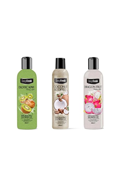 Deep Fresh Exfoliating Shower Gel Pack 400 ml x 3 pcs