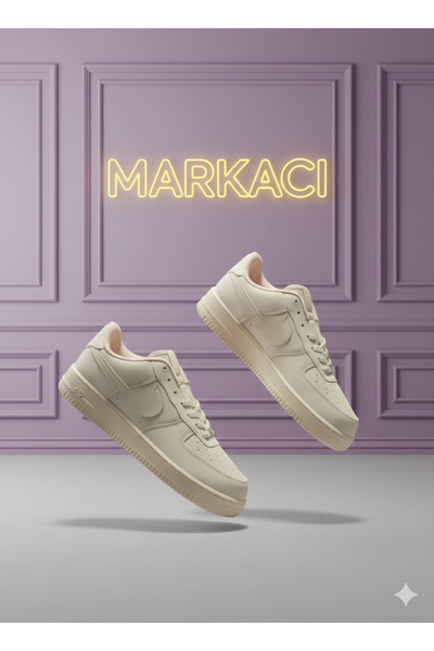 MarkacıCreations Unisex Ton Bağcıklı Klasik Düz Taban Günlük Spor Sneaker Aya...