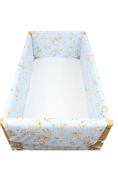 PRICHINDEL Set de protecție pentru pătuț Maxi din bumbac - Fawn Bambi și prie...