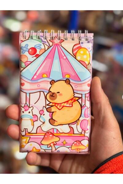 BATBAT Capybara Kapibara POFİDİK 7 Sayfa Sticker 4 Sayfa Etiket 55 Adet Stick...