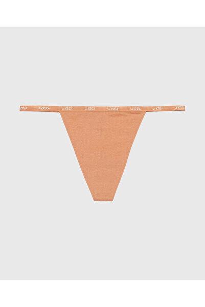 La senza G-Sring Panty with Logo Trim in Cork