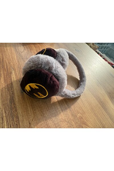 Blotch Winter-Proof, Ear-Covering, Boyish, Gray and Black, Cute, Fluffy Plush Earmuffs