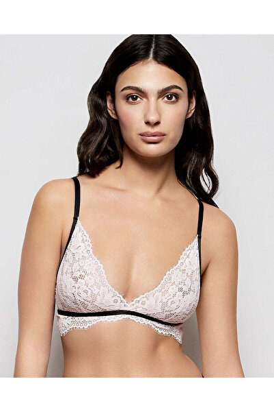La senza Unlined Lace Bralette in Pink-A-Boo