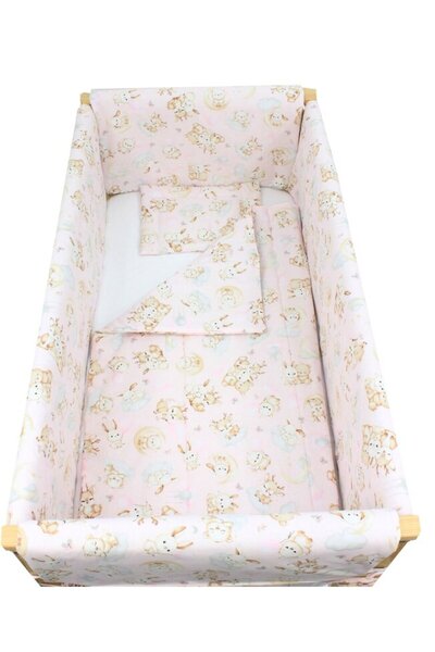 PRICHINDEL Set de lenjerie de pat 7 piese, Prichindel, bumbac, Fawn Bambi și ...