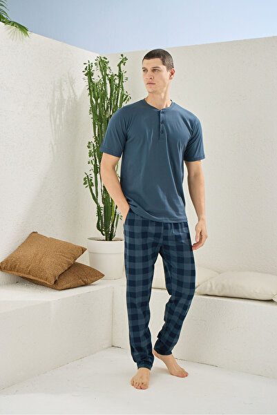 KLY 100% Cotton New Season Men's Luxury Design Pajama Set