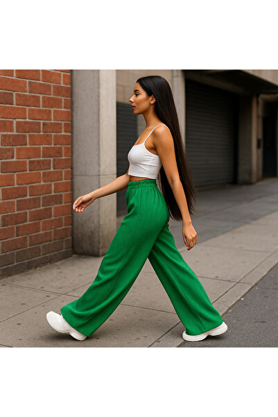 Welike Ella wide-leg pants with elastic waist