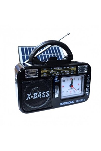 ROTOSONIC Portable solar radio with 3 bands AM, FM, SW, Bluetooth, mp3, flashlight and battery XB-912 BT
