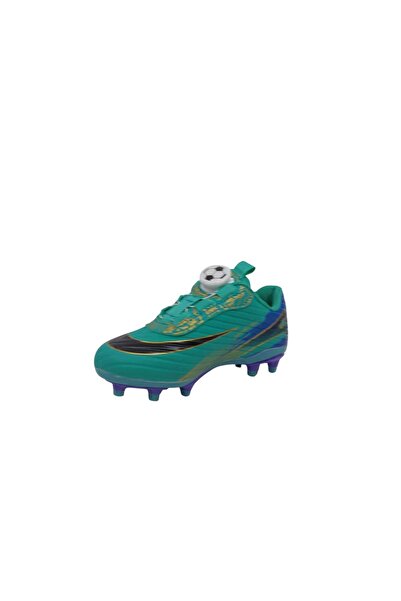 Zerhan Laliga 625 Children's Turquoise Black Mechanism Football Shoes