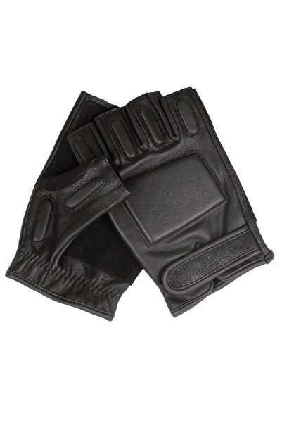 Mil-Tec Fingerless motorcycle gloves with black rubber protections