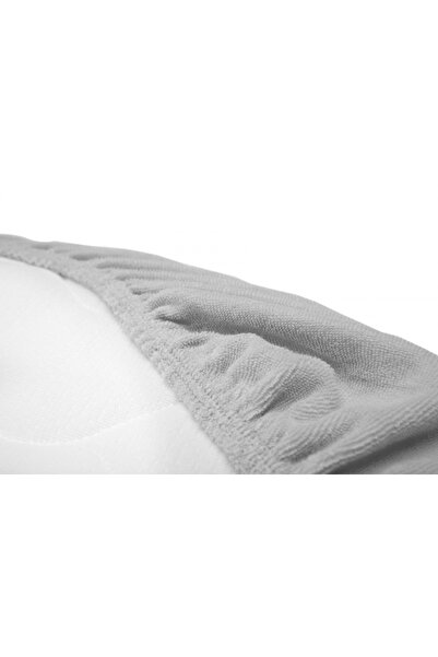 Sensillo Terry Grey baby carrycot mattress sheet 75x35 cm with elastic band, washable at 40 degrees, matte