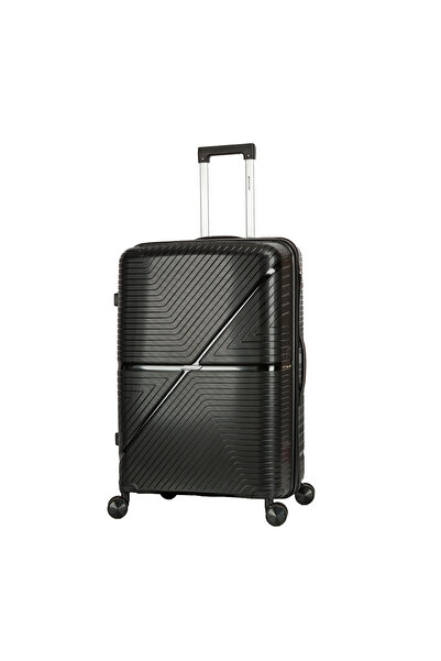 Madisson Cărucior mare SW42103, polipropilenă, încuietoare, 4 roți duble, 77 cm, negru